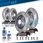 Front Rear Drilled Rotors Brake Pads For 2003-2011 Crown Victoria Grand Marquis. Fixed Price $194.88.
