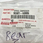 Toyota Genuine Oem Rear Compression Springs 90501-A0006. Fixed Price $14.99.