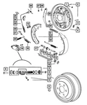 Genuine Mopar Brake Adjusting Screw Right 4713356AB. Fixed Price $10.64.