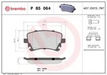 Brembo 85 064 Brake Pad Set, Disc For Bentley, Vw. Fixed Price $66.81.