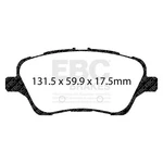 Ebc Disc Brake Pad Set - Front Redstuff Premium Street Fmsi D1730 2013 Thru Fits. Fixed Price $130.80.