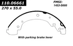 Centric Parts 111.06661 Premium Brake Shoes For 92-95 Volkswagen Eurovan. Fixed Price $56.99.