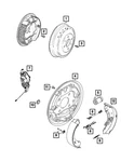 Genuine Mopar Brake Drum 68655969AA. Fixed Price $73.29.