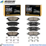 Front And Rear Ceramic Brake Pad Kit With Hardware For 2010-2016 Cadillac Srx Us. Fixed Price $34.75.