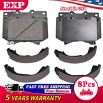 Front Rear Ceramic Disc Brake Pads Kit For Toyota Tundra 4.7" Plate Length 20-02. Fixed Price $51.31.