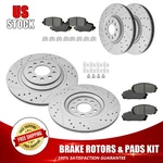 Front & Rear Brake Rotors Ceramic Pad For 2014-2020 2021 2022 2023 Jeep Cherokee. Fixed Price $174.10.