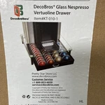 Decobros Nespresso Vertuoline Storage Drawer Glass 24 Large 48 Small. Fixed Price $20.00.