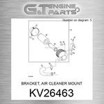 KV26463 Bracket, Air Cleaner Mount Fits John Deere (surplus Open Box). Fixed Price $193.77.