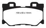 Ebc Disc Brake Pad Set - Rear Greenstuff Street Sport Fmsi D1347 2008 Thru Fits. Fixed Price $117.71.