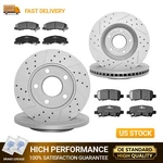 11.93" Front Rear Drilled Rotors Brake Pads For 2011-2013 Chevy Impala No Police. Fixed Price $155.66.