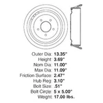 For Chevy C10 Suburban 1969-1975 Id Select 123-66002 Rear Brake Drum. Fixed Price $69.33.