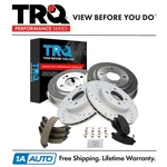 Trq Performance Front & Rear Brake Pad Rotor,shoe Drum Kit Fits Honda. Fixed Price $174.95.