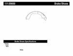 Drum Brake Shoe-premium Shoes-preferred Rear Centric 111.09600. Fixed Price $32.93.