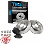 Trq Rear Brake Rotor Pad Set Ceramic For Jaguar X-type 05-08. Fixed Price $281.99.