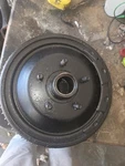 1955/66 Studebaker 11 Inch Front Finned Brake Drum. Used But Spun Lathe. Fixed Price $100.00.
