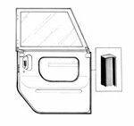 Vw Thing German Right Door Seal 181837912B 181912B. Fixed Price $64.99.