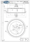 Brake Drum Magneti Marelli 1AMVD20309 Fits 2004 Toyota Sienna. Fixed Price $102.32.