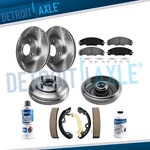 10PC Front And Rear Disc Rotors Pads Brake Drums Shoes 2009-2011 Ford Focus. Fixed Price $222.11.