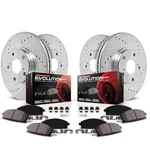 Power Stop K2385 Front And Rear Brake Kit With Drilled Slotted Rotors A.... Fixed Price $301.66.