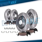Front Rear Drilled Rotors Brake Pads For Dodge Charger Magnum Challenger 300. Fixed Price $216.04.