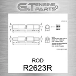 R2623R Rod Fits John Deere (surplus Open Box). Fixed Price $81.64.
