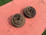 1935 Ford Rear Brake Drums / Hubs And Back Plates, Original Pair. Fixed Price $499.00.