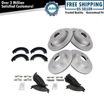 Front & Rear Ceramic Brakes Pad Coated Rotor Parking Shoe Kit For Dodge. Fixed Price $359.85.