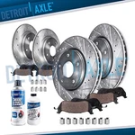 10PC 11.89" Front 12" Rear Drilled Rotors Pads For Town & Country Grand Caravan. Fixed Price $176.50.