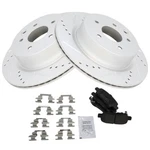 Rear Drilled Slotted Rotors & Brake Pads Kit Set Posi Metallic For 350Z 370Z G37. Fixed Price $102.95.