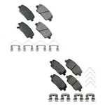 Akebono Proact Front Rear Ceramic Disc Brake Pad Kit For Hyundai Santa Fe Sport. Fixed Price $132.95.