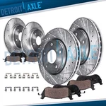 Front Rear Drilled Rotor Ceramic Brake Pads For Chevy Malibu Limited Buick Regal. Fixed Price $187.11.
