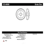 Brake Drum-c-tek Standard Centric 123.40006 Fits 80-83 Honda Civic. Fixed Price $68.99.