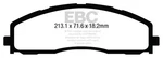 Ebc ED93015 Truck/suv Extra Duty Brake Pads. Fixed Price $187.98.