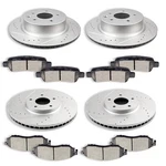 12.6" Front & 12.13" Rear Rotors + Brake Pads For Nissan 370Z Infiniti G35 G37. Fixed Price $197.62.