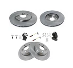 Front & Rear Ceramic Brake Pad Rotor Kit W/ Sensors For Mercedes Benz New. Fixed Price $356.27.