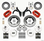 Wilwood Forged Dynalite Front Kit 11.00IN Drill-red 59-64 Chevy Impala /. Fixed Price $1307.40.