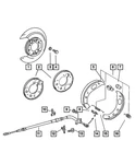 Genuine Mopar Brake Shoe Hold Down Spring 5139479AA. Fixed Price $6.26.