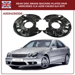 X Rear Left Right Disc Brake Back Plates For Mercedes C-class W204 2007 2014. Fixed Price $65.79.