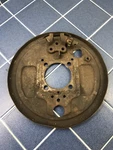 Vintage Vw Bus Brake Backing Plate Right Rear 1955-1963 German Volkswagen Part. Fixed Price $85.00.