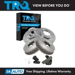 Trq Front & Rear Brake Pad Rotor Kit Semi-metallic For 2005-2021 Toyota Tacoma. Fixed Price $309.95.