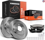 A-premium 11.10 Inch (282MM) Front Vented Disc Brake Rotors + Ceramic Pads Kit. Fixed Price $257.34.