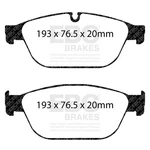 Ebc Brakes DP32087C Disc Pad Set Front Redstuff Premium Street Fmsi D1546. Fixed Price $302.55.