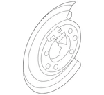 Genuine Ford Brake Backing Plate 5C3Z2B636BA. Fixed Price $363.41.