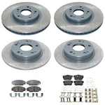 Durago Front Rear Disc Brake Rotors Trw Ceramic Pad Kit For Civic Si 2.0L L4 Fwd. Fixed Price $208.95.