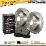 Oe Rear Centric New Brake Pads And Rotors Kit For 2004-2010 Toyota Sienna. Fixed Price $150.24.