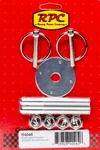 Racing Power Co-packaged Alum Hood Pin Kit R4046 With Scuff Plates And Hardware. Fixed Price $36.55.