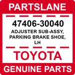 Toyota Genuine Supra Camry Lexus Is Left Shoe Adjusting Screw 47406-30040. Fixed Price $37.74.