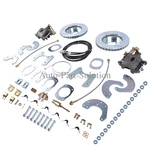 Ford 8" 9" Small Bearing Rear Disc Conversion With Parking Brakes. Fixed Price $384.00.