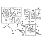 Ford F-250 Super Duty 11-12 BC3Z2210A Rear Left Parking Brake Assembly. Fixed Price $235.53.