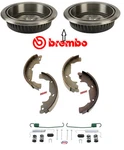 For Toyota Sienna 98-1/03 2PCS Brembo Rear Brake Drums 21133 + Shoes Hardware. Fixed Price $323.66.